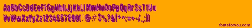 Griswold Font – Purple Fonts on Orange Background