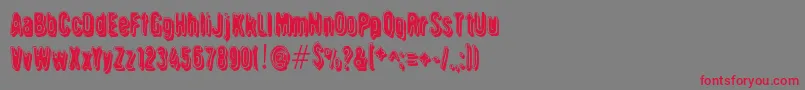 Griswold Font – Red Fonts on Gray Background