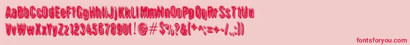 Griswold Font – Red Fonts on Pink Background