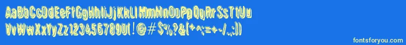 Griswold Font – Yellow Fonts on Blue Background