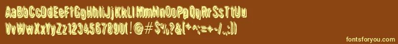 Griswold Font – Yellow Fonts on Brown Background