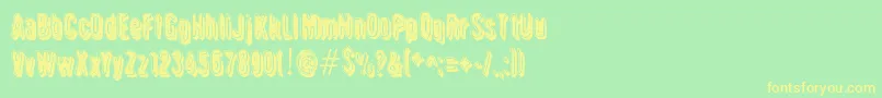 Griswold Font – Yellow Fonts on Green Background