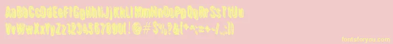 Griswold Font – Yellow Fonts on Pink Background