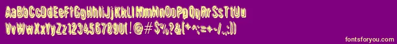 Griswold Font – Yellow Fonts on Purple Background