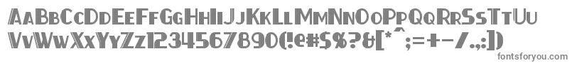 ThirtySeven Font – Gray Fonts on White Background