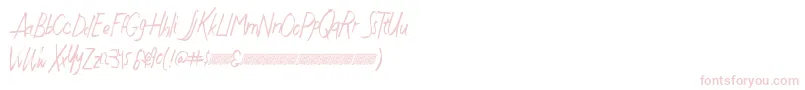 Шрифт Justwritedt – розовые шрифты