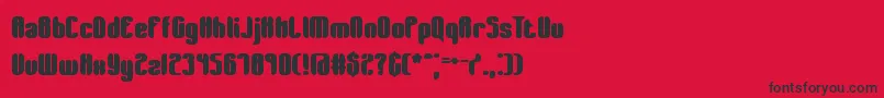 WagerWonBrk Font – Black Fonts on Red Background