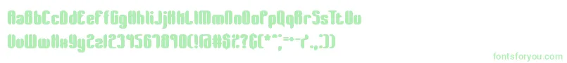 WagerWonBrk Font – Green Fonts on White Background