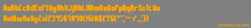 WagerWonBrk Font – Orange Fonts on Gray Background