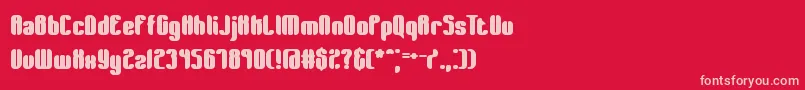 WagerWonBrk Font – Pink Fonts on Red Background