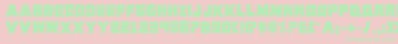 Kcommandorid Font – Green Fonts on Pink Background