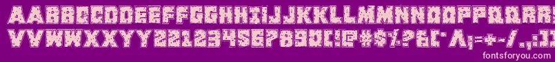 Kcommandorid Font – Pink Fonts on Purple Background