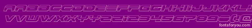 Eridanus3Dital Font – Pink Fonts on Purple Background