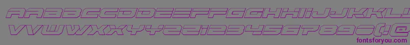 Eridanus3Dital Font – Purple Fonts on Gray Background