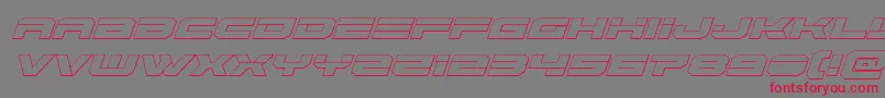 Eridanus3Dital Font – Red Fonts on Gray Background