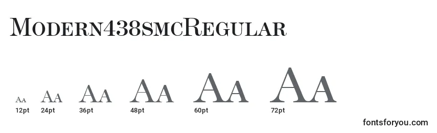Размеры шрифта Modern438smcRegular