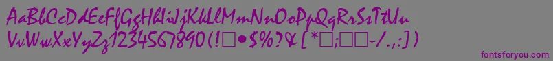 Más sobre la fuente ManfredRegular fuente ManfredRegular – Fuentes Moradas Sobre Fondo Gris