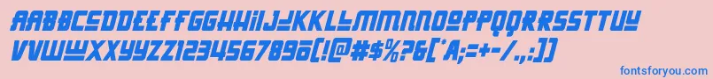 Hongkonghustlecondital Font – Blue Fonts on Pink Background