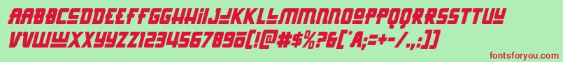 Hongkonghustlecondital Font – Red Fonts on Green Background