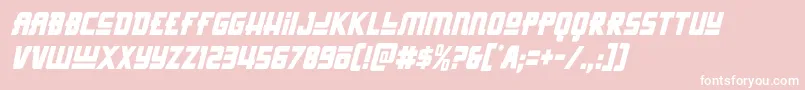 Hongkonghustlecondital Font – White Fonts on Pink Background