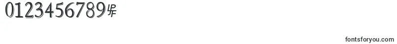 NewstyletitlingEmbossed Font – Fonts for Numbers and Digits