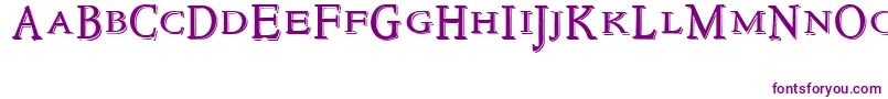 Шрифт NewstyletitlingEmbossed – фиолетовые шрифты