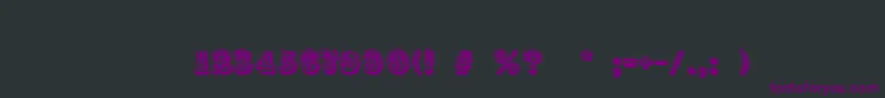 Шрифт RococoInitial – фиолетовые шрифты на чёрном фоне