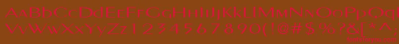 Pignosetyp Font – Red Fonts on Brown Background