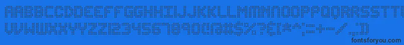 Edundot Font – Black Fonts on Blue Background