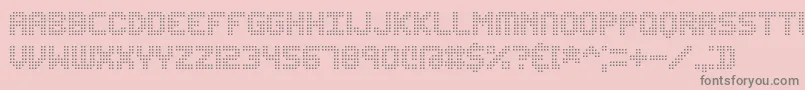 Edundot Font – Gray Fonts on Pink Background