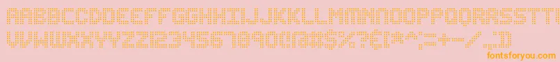 Edundot Font – Orange Fonts on Pink Background