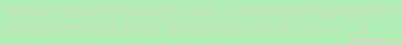 Edundot Font – Pink Fonts on Green Background