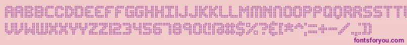 Edundot Font – Purple Fonts on Pink Background