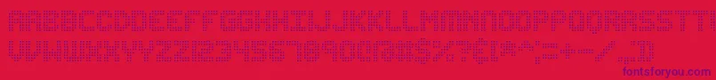 Edundot Font – Purple Fonts on Red Background