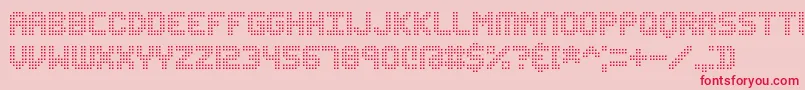 Edundot Font – Red Fonts on Pink Background