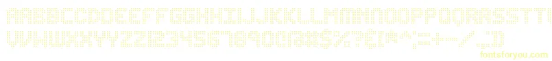 Edundot Font – Yellow Fonts on White Background