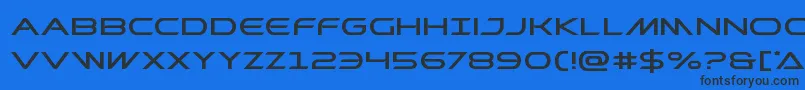 Prometheanexpand Font – Black Fonts on Blue Background