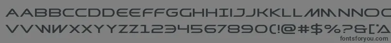 フォントPrometheanexpand – 黒い文字の灰色の背景