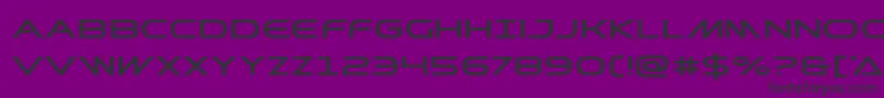 フォントPrometheanexpand – 紫の背景に黒い文字