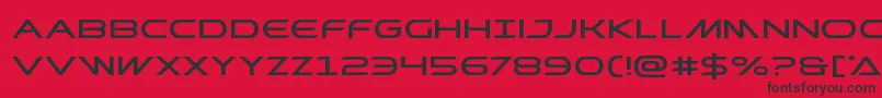 Prometheanexpand Font – Black Fonts on Red Background