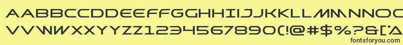 Prometheanexpand Font – Black Fonts on Yellow Background