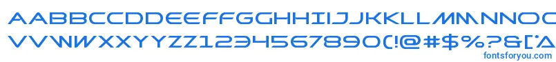 Шрифт Prometheanexpand – синие шрифты на белом фоне