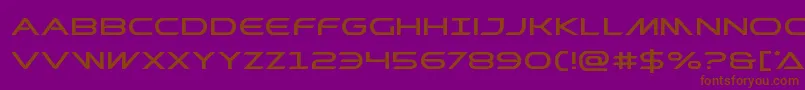 Prometheanexpand Font – Brown Fonts on Purple Background
