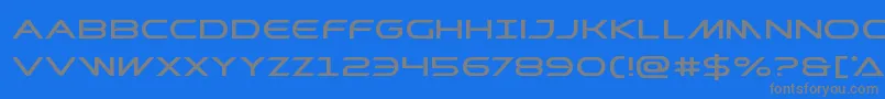 Шрифт Prometheanexpand – серые шрифты на синем фоне