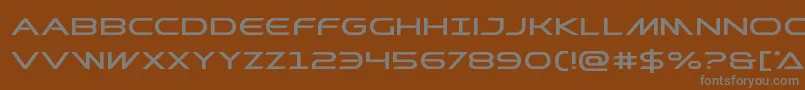 Prometheanexpand-fontti – harmaat kirjasimet ruskealla taustalla