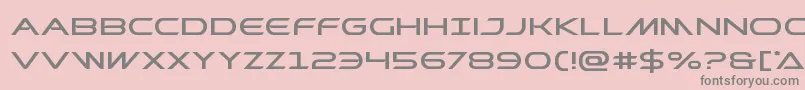 Prometheanexpand-fontti – harmaat kirjasimet vaaleanpunaisella taustalla