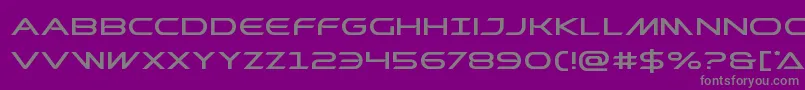 Prometheanexpand Font – Gray Fonts on Purple Background