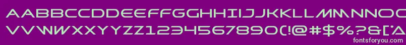 Prometheanexpand Font – Green Fonts on Purple Background