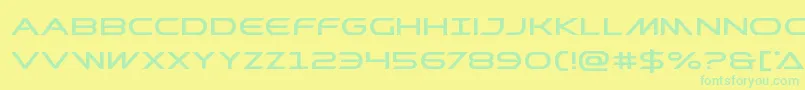 Prometheanexpand Font – Green Fonts on Yellow Background