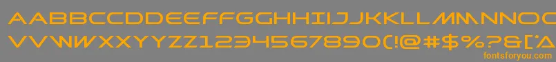 Шрифт Prometheanexpand – оранжевые шрифты на сером фоне